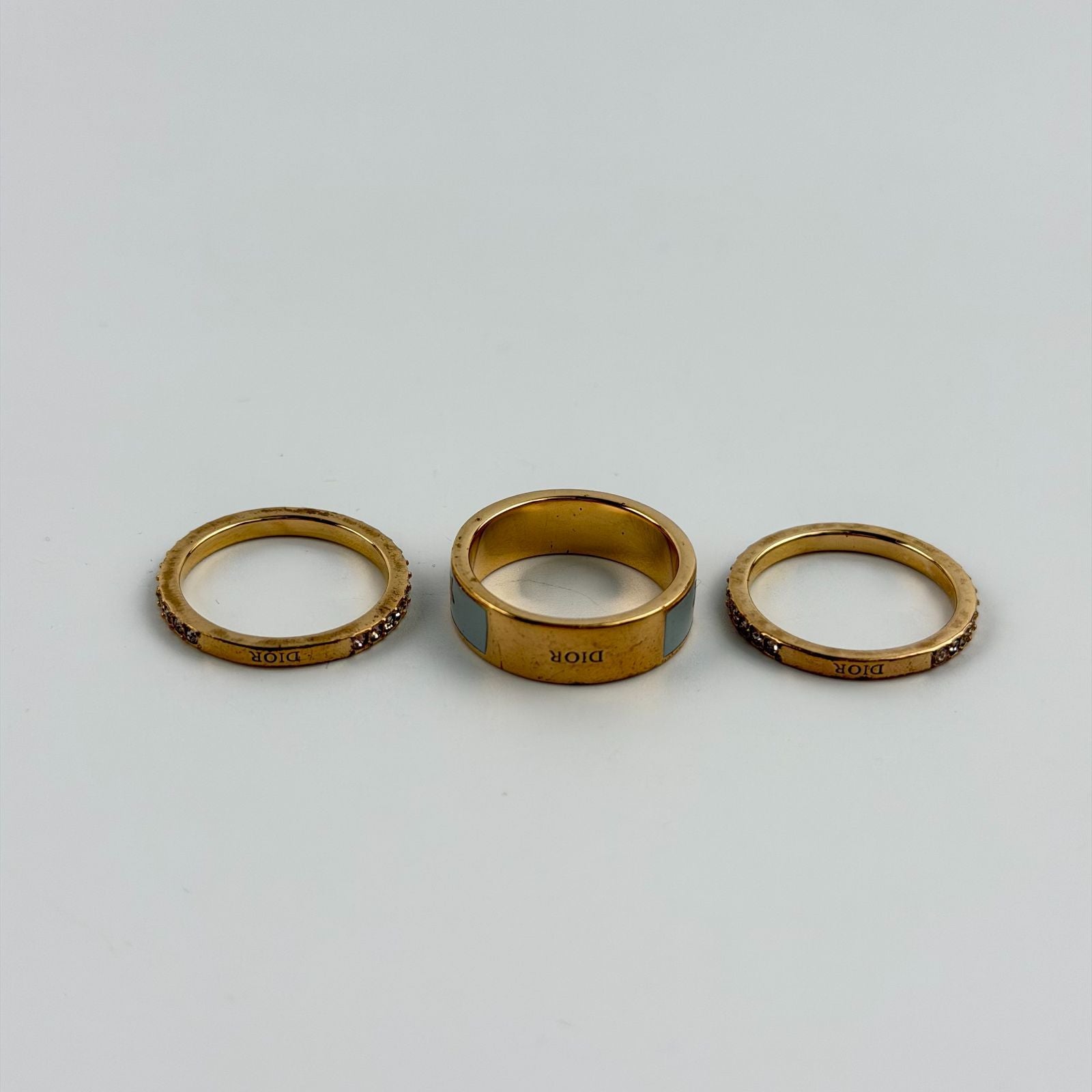 Dior Ring Set Gold Vintage — view 3
