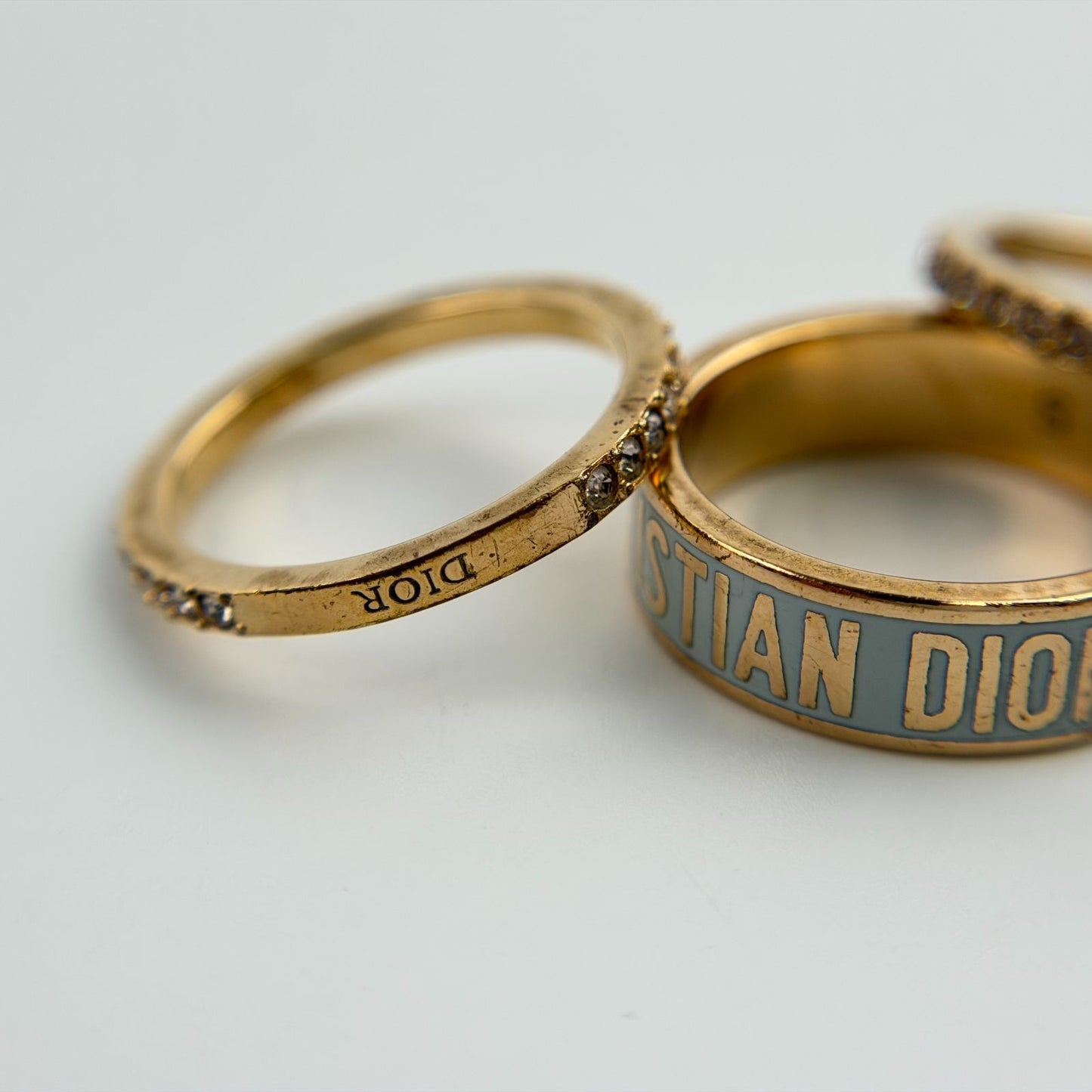 Dior Ring Set Gold Vintage — view 8