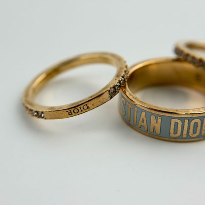 Dior Ring Set Gold Vintage — view 8