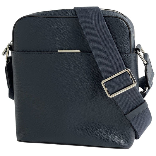 Louis Vuitton Anton Pochette Shoulder Bag Taiga Blue Marine