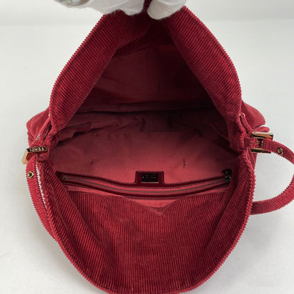 Fendi Zucca Logo Shoulder Bag Corduroy — view 9