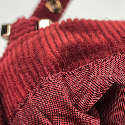 Fendi Zucca Logo Shoulder Bag Corduroy — view 8