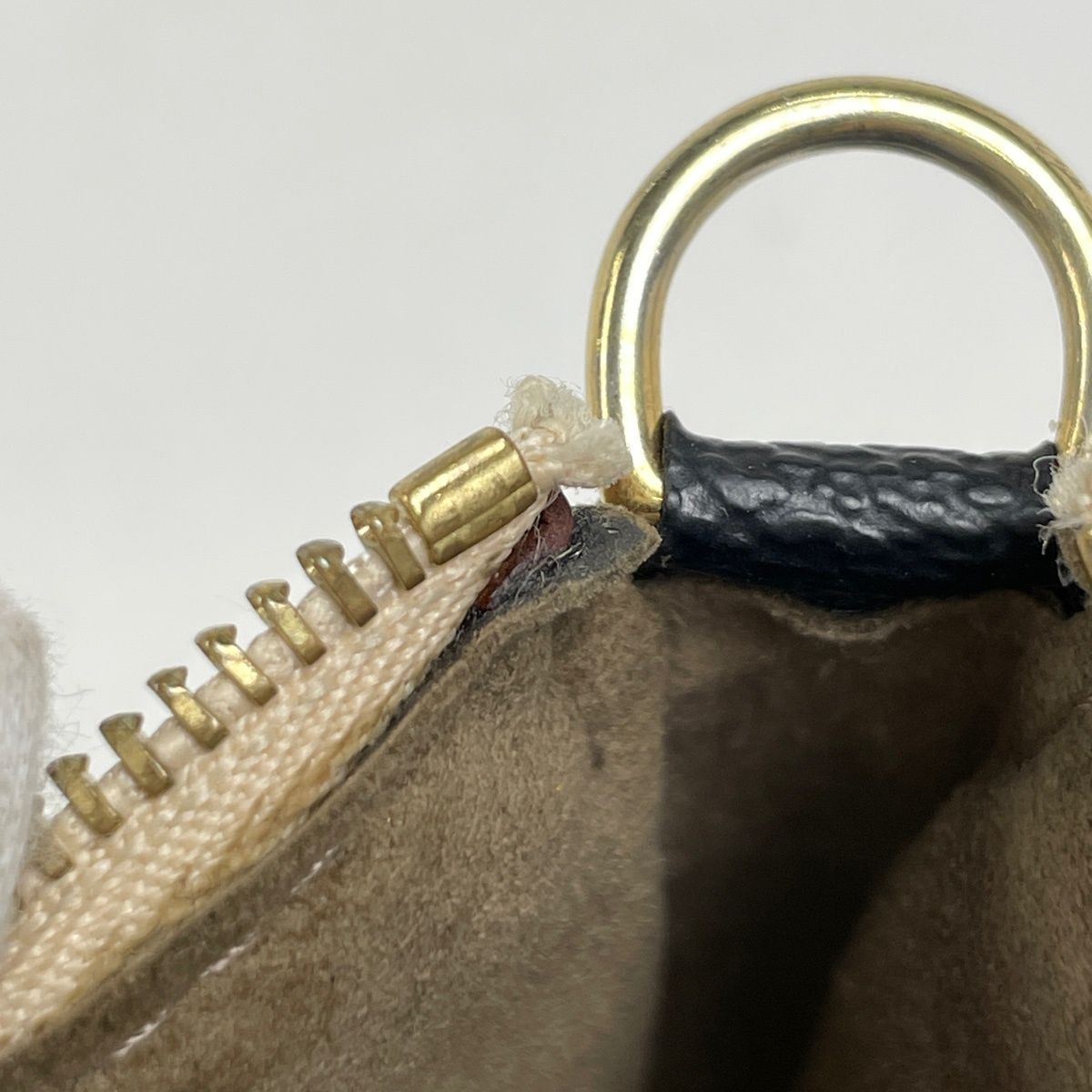Louis Vuitton Pochette Handbag Pouch Monogram Multi Color Noir — view 7