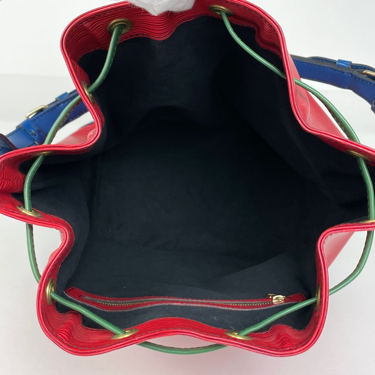 Louis Vuitton Noe Tricolor Shoulder Bag Epi Castilian Red Multi — view 8