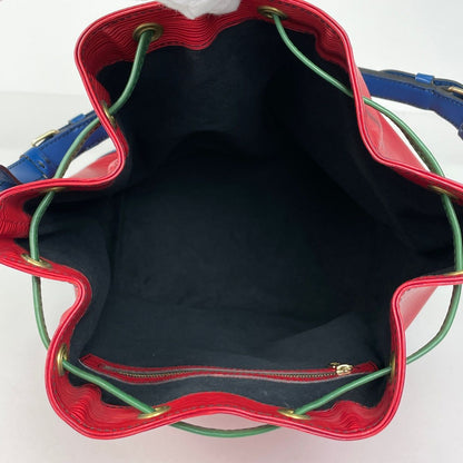 Louis Vuitton Noe Tricolor Shoulder Bag Epi Castilian Red Multi — view 8