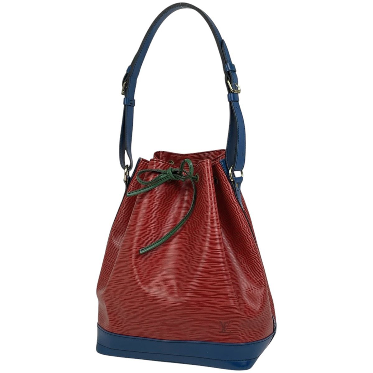 Louis Vuitton Noe Tricolor Shoulder Bag Epi Castilian Red Multi