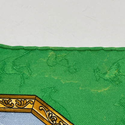 Hermes Carre 90 Orbis Australis Dulces Exuviae Australia Pattern Map Scarf Silk — view 5