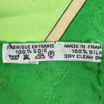 Hermes Carre 90 Orbis Australis Dulces Exuviae Australia Pattern Map Scarf Silk — view 2