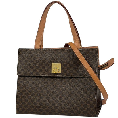 Celine Macadam 2-Way Shoulder Bag Brown