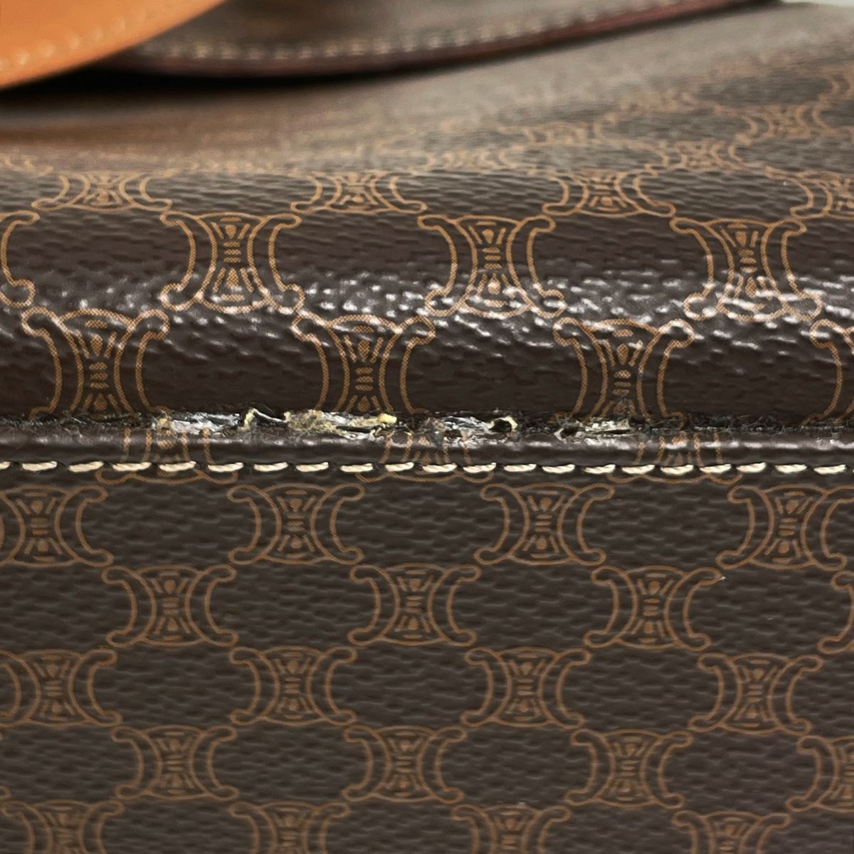 Celine Macadam 2-Way Shoulder Bag Brown — view 4