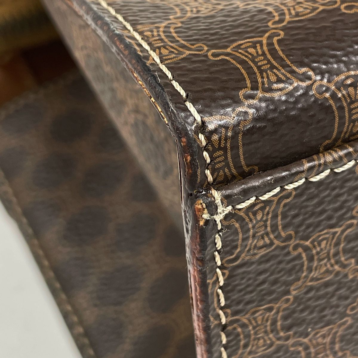 Celine Macadam 2-Way Shoulder Bag Brown — view 3