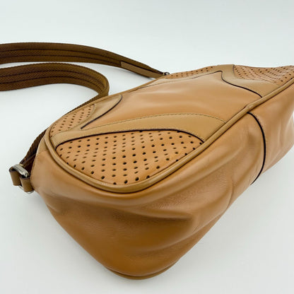 Prada Shoulder Bag Beige Leather Vintage — view 9