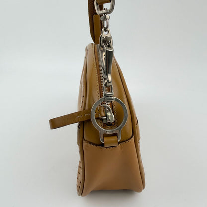 Prada Shoulder Bag Beige Leather Vintage — view 5