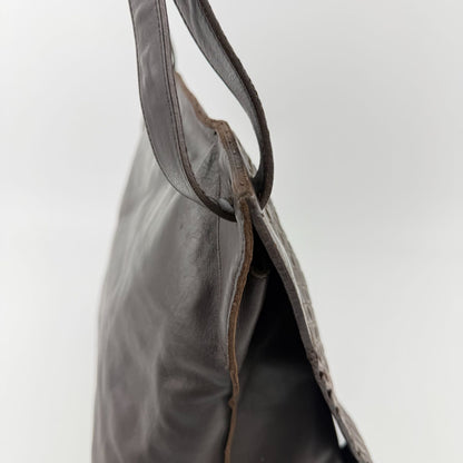 Bottega Veneta Intrecciato Shoulder Bag Crossbody Brown Leather Vintage — view 8