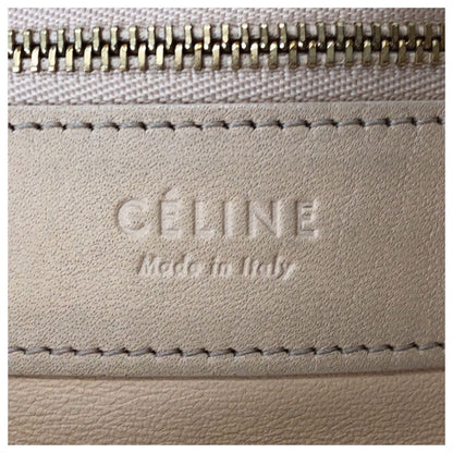 Celine Horizontal Cabas Bicolor Beige Black Gold Leather Tote Shoulder — view 4