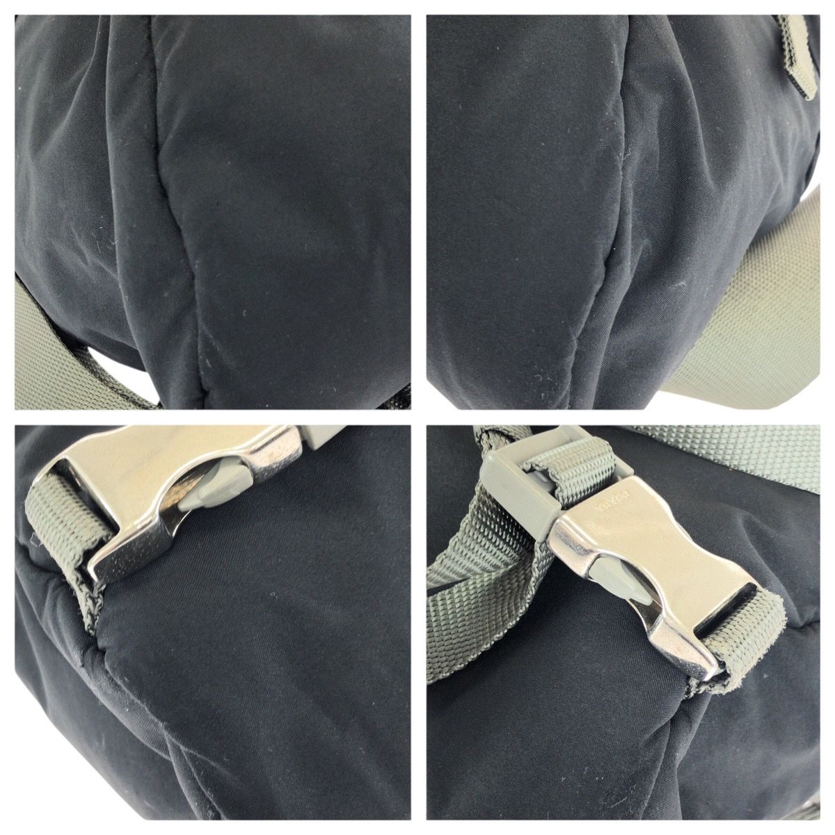 Prada Sports Line Black Gray Silver Nylon Shoulder — view 3