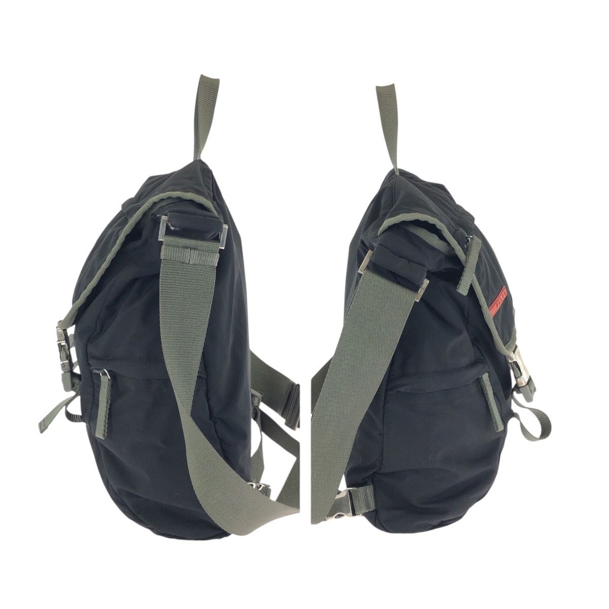 Prada Sports Line Black Gray Silver Nylon Shoulder — view 8