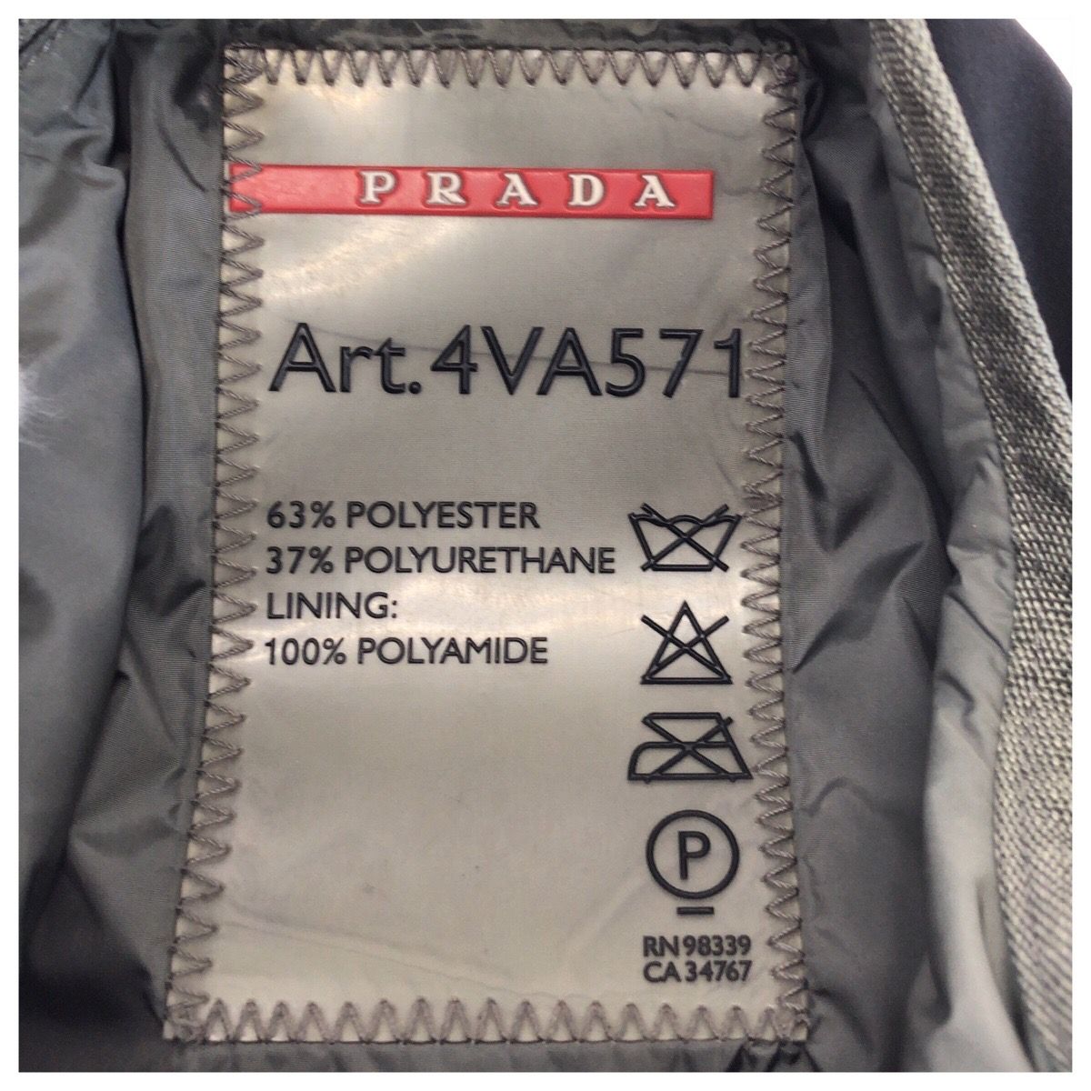 Prada Sports Line Black Gray Silver Nylon Shoulder — view 4