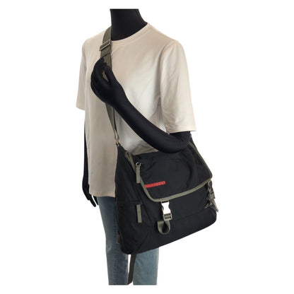 Prada Sports Line Black Gray Silver Nylon Shoulder — view 7