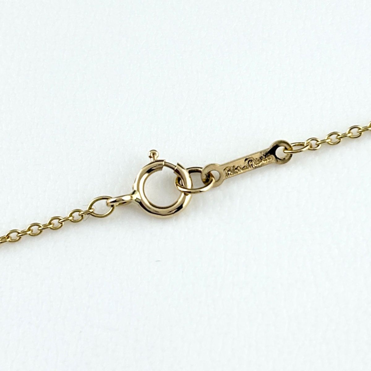 Tiffany & Co Rubbing Heart Necklace YG Yellow Gold Pendant Elsa Peretti 750 — view 4