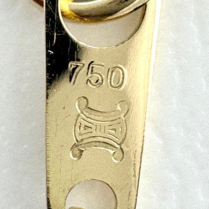 Celine Pave Diamond Necklace YG Yellow Gold Pendant — view 7