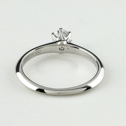 Tiffany & Co Solitaire Ring Platinum Diamond — view 4