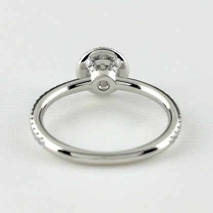 Harry Winston Micro Pave Round Cut Diamond Ring Platinum — view 4