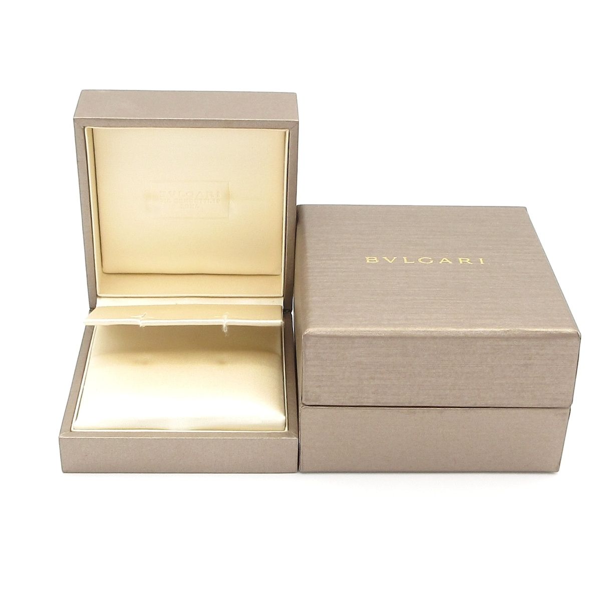 Bvlgari Earrings 18k White Gold Diamond on One Side — view 7