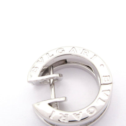 Bvlgari Earrings 18k White Gold Diamond on One Side — view 5