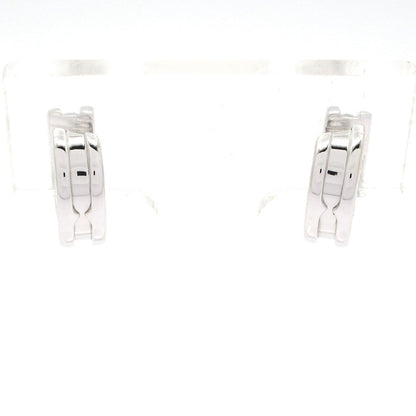 Bvlgari Earrings 18k White Gold Diamond on One Side — view 3