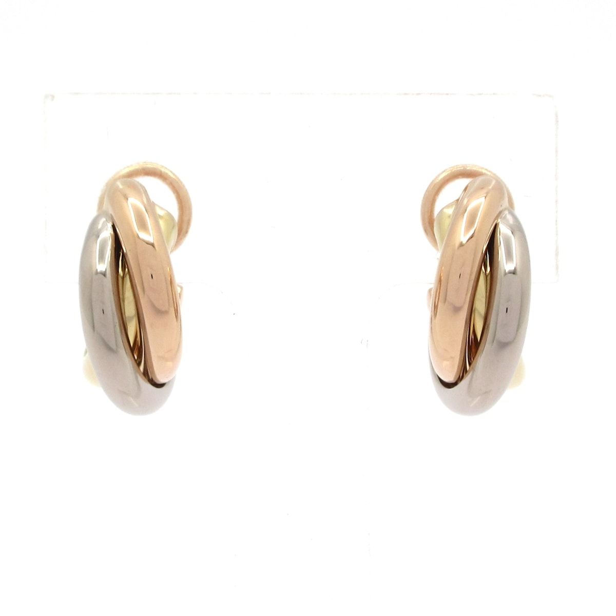 Cartier Earrings Trinity 18k Clip Type