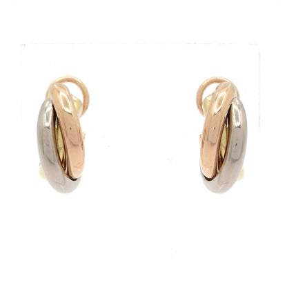 Cartier Earrings Trinity 18k Clip Type