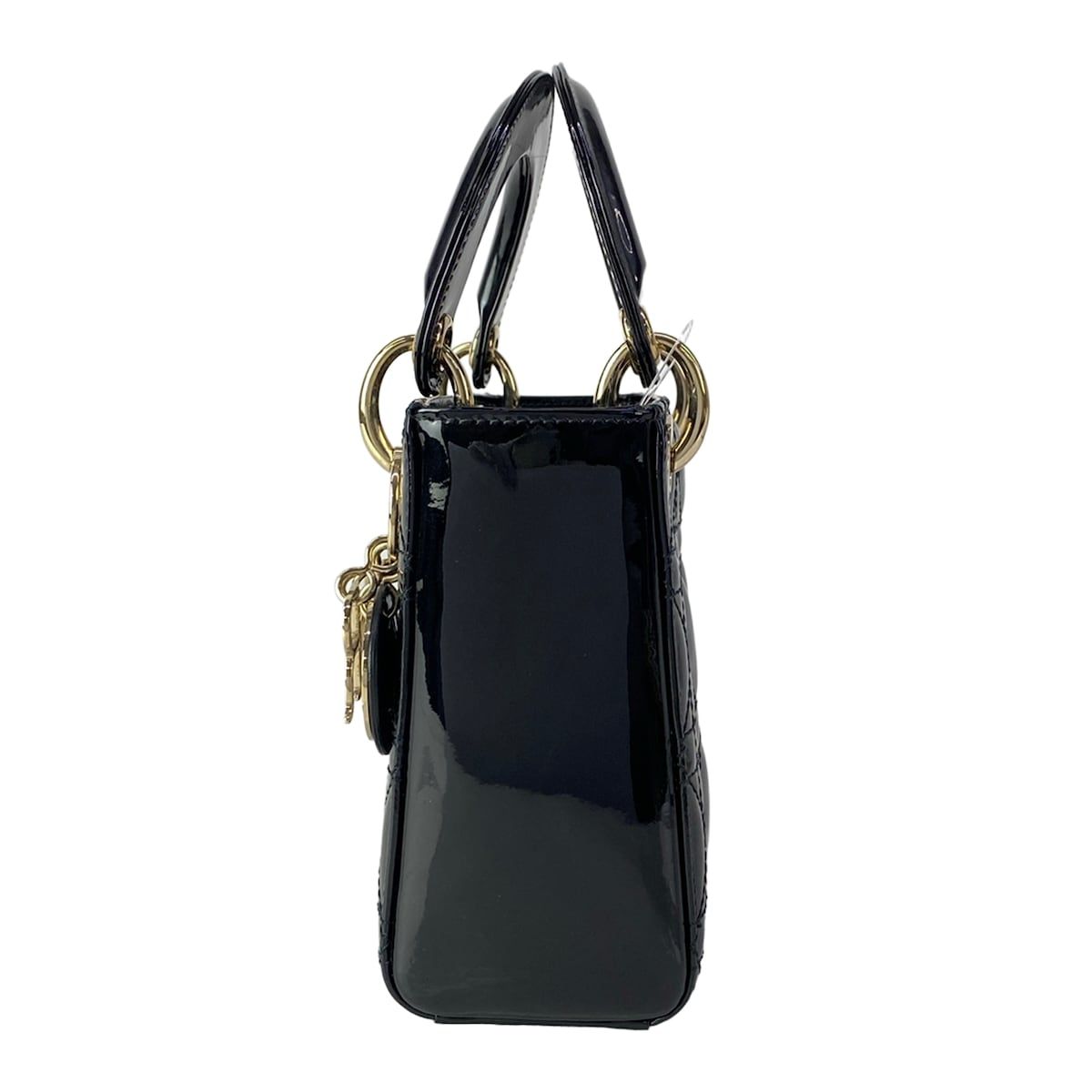 Dior Lady Mini Bag Black Gold Leather — view 4
