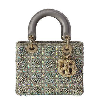Dior Handbag Lady Small Bag Gray