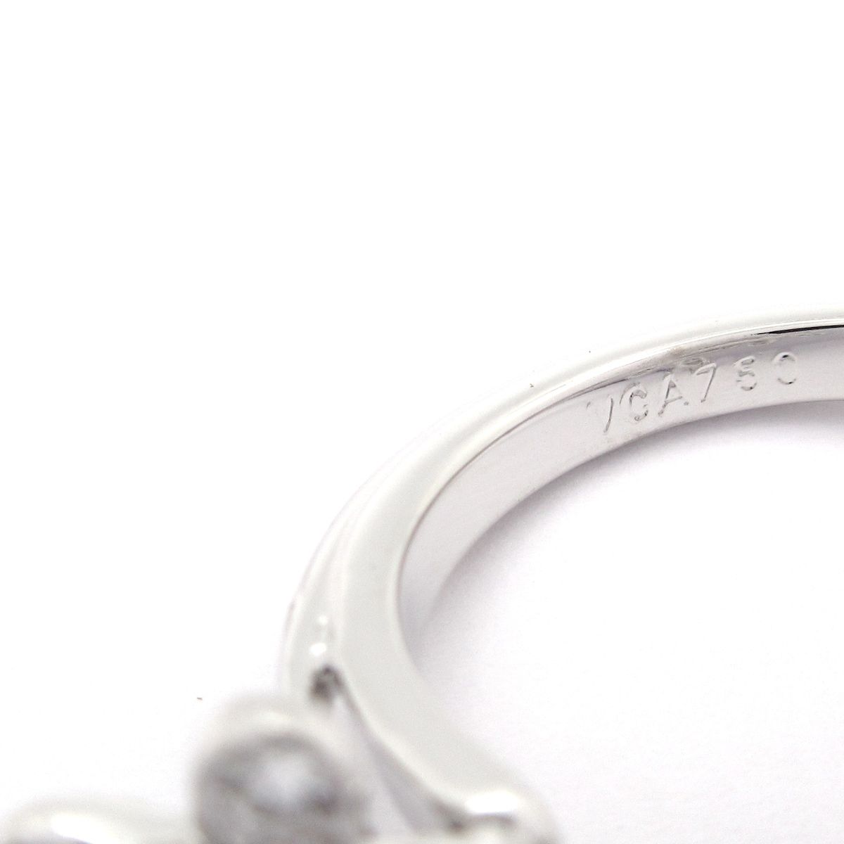 Van Cleef & Arpels Ring 52 Socrates Entre le Door 18k White Gold Diamond — view 5