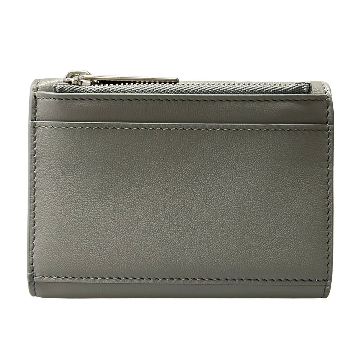 Balenciaga Trifold Wallet Envelope Mini Gray Light Blue Leather — view 2