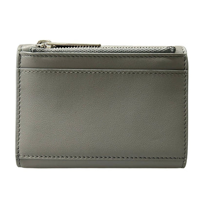 Balenciaga Trifold Wallet Envelope Mini Gray Light Blue Leather — view 2