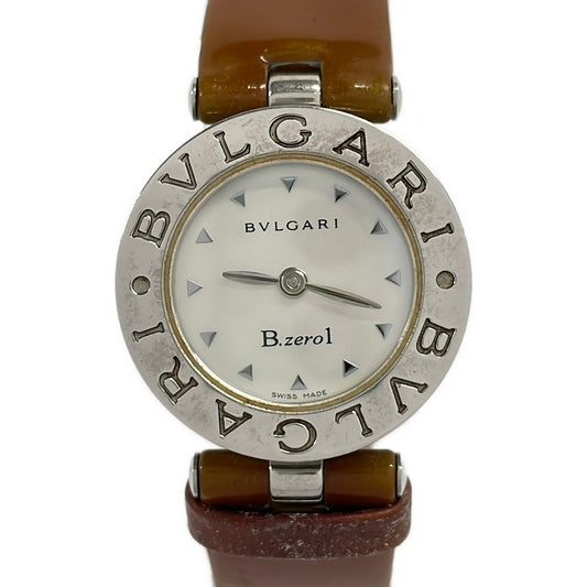 Bvlgari Watch Leather Shell Dial White