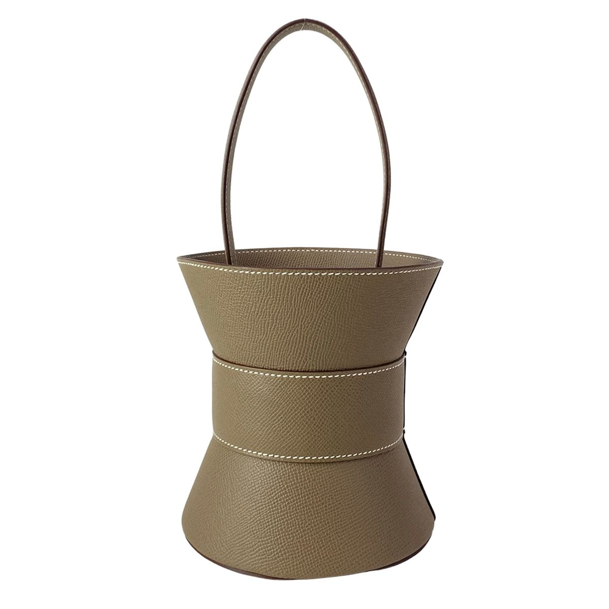 Hermes Handbag Mini Medall Etoupe Silver — view 3