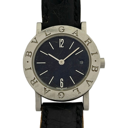 Bvlgari Watch Leather Black