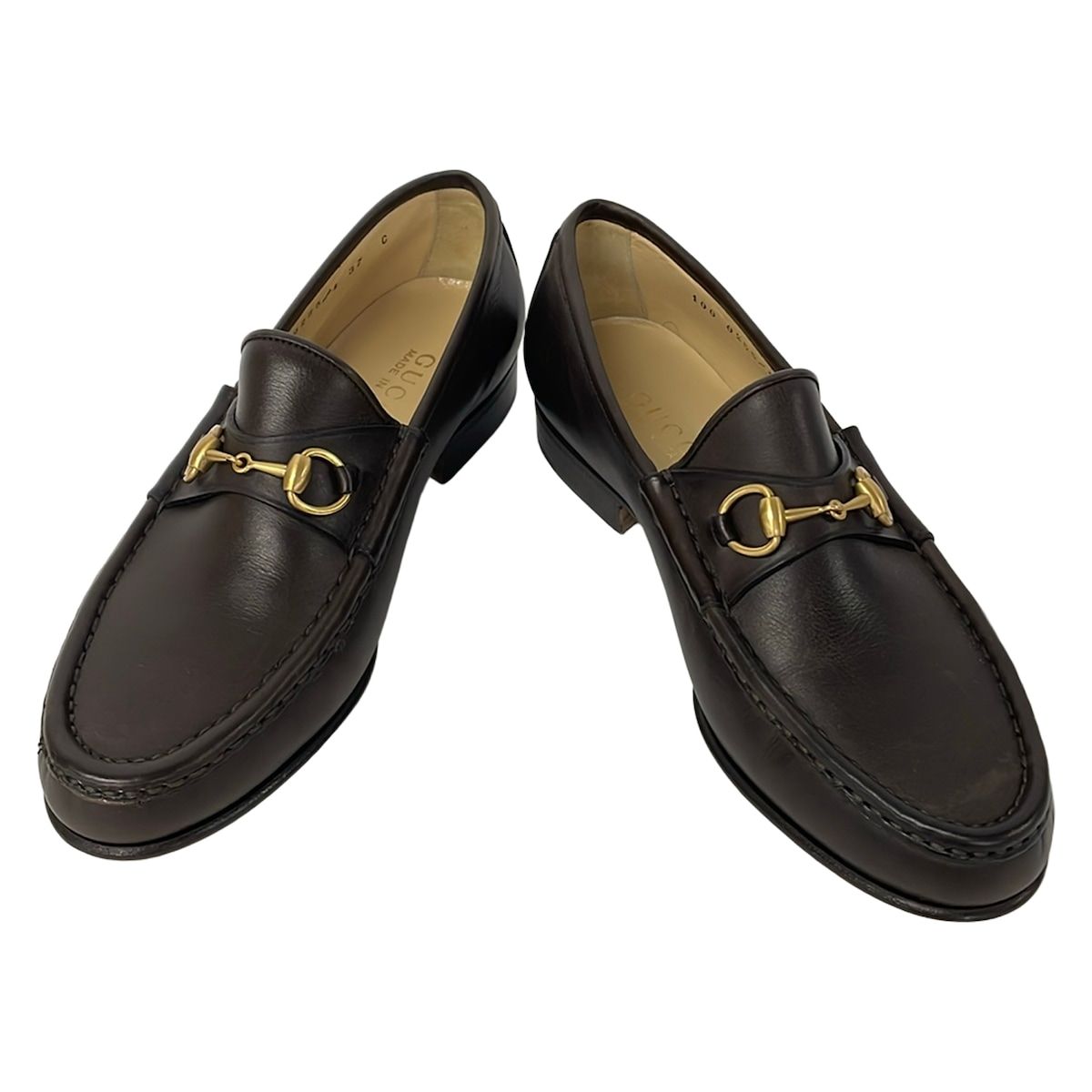 Gucci Loafers 37 C Dark Brown Horsebit Leather — view 2