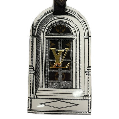 Louis Vuitton LV Fornasetti Porte Cles Tagua Kitetura Monogram White Name — view 4