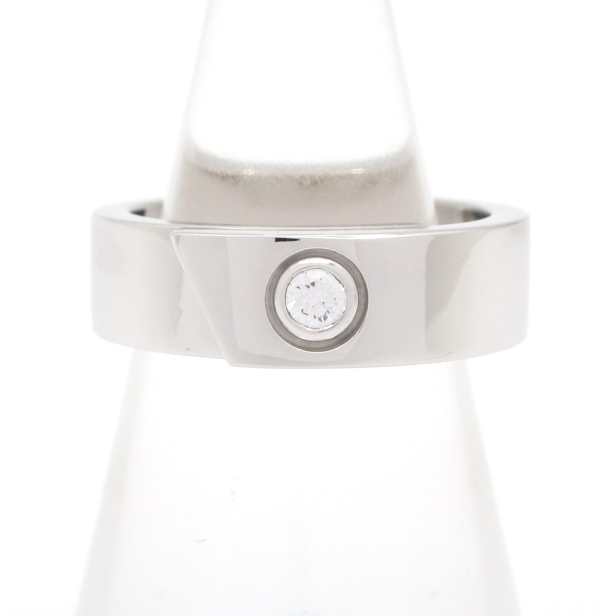 Cartier Ring 51 Anniversary 18k White Gold Diamond Carat