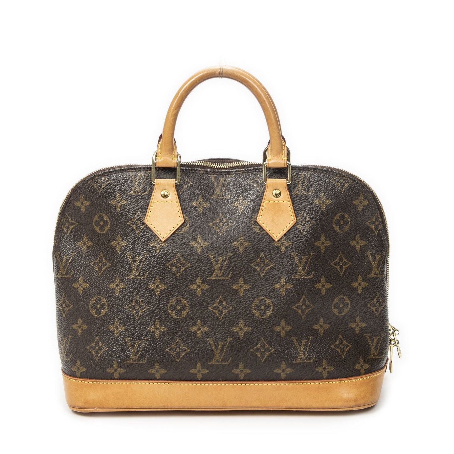 Louis Vuitton Alma Brown Monogram Canvas Handbag — view 5