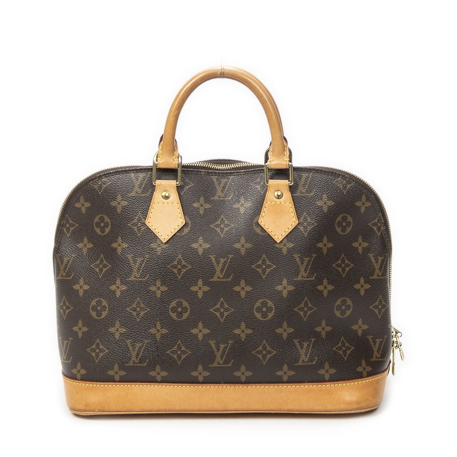 Louis Vuitton Alma Brown Monogram Canvas Handbag — view 5