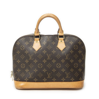 Louis Vuitton Alma Brown Monogram Canvas Handbag