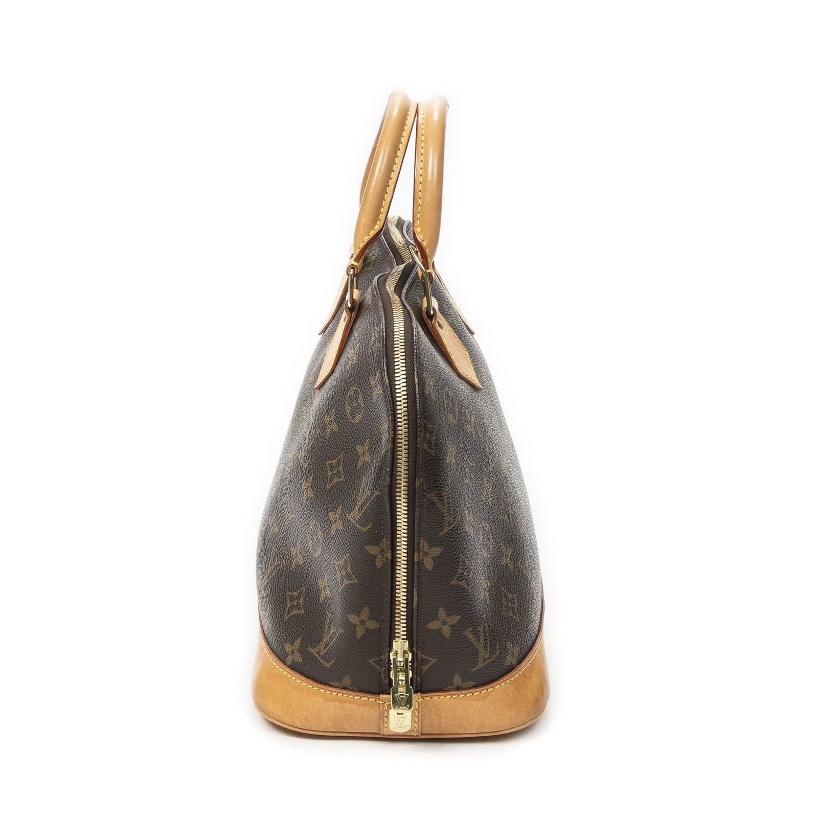 Louis Vuitton Alma Brown Monogram Canvas Handbag — view 4