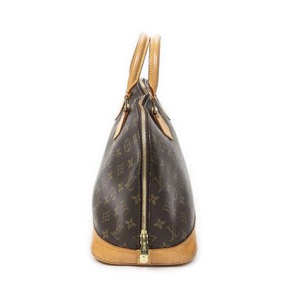 Louis Vuitton Alma Brown Monogram Canvas Handbag — view 4