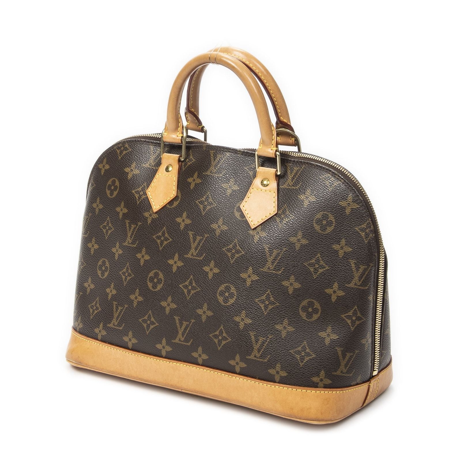 Louis Vuitton Alma Brown Monogram Canvas Handbag — view 2