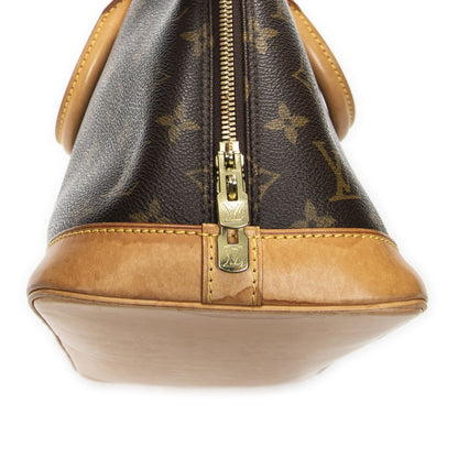 Louis Vuitton Alma Brown Monogram Canvas Handbag — view 8